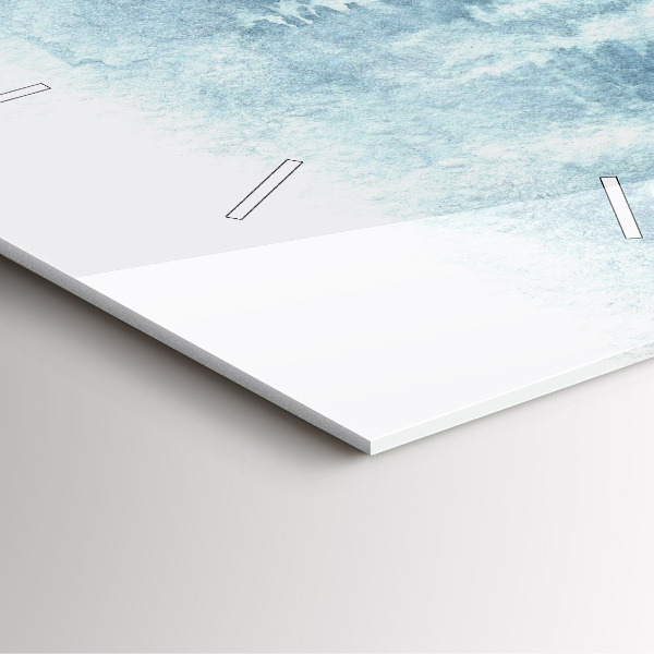 Zegar ścienny kwadratowy Zimowy las