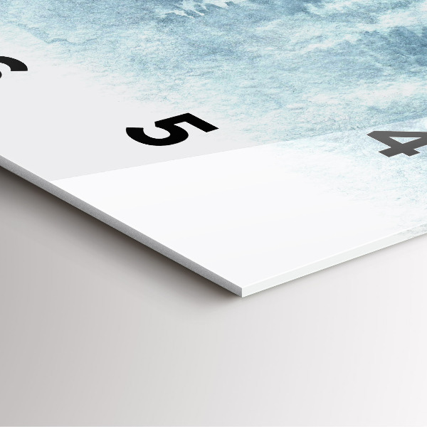 Zegar ścienny kwadratowy Zimowy las