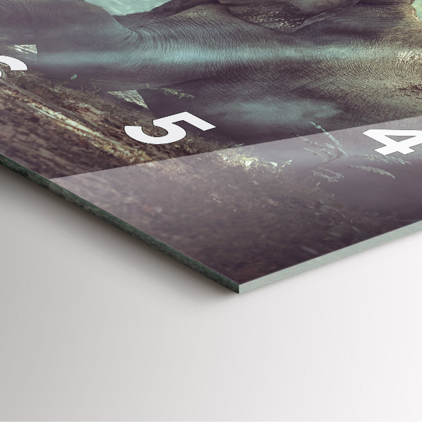 Zegar ścienny kwadratowy Chłopczyk czyta książkę