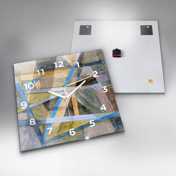 Kwadratowy zegar Impresjonistyczny obraz