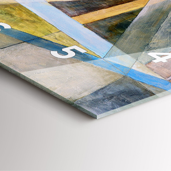 Kwadratowy zegar Impresjonistyczny obraz