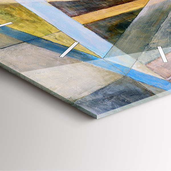 Kwadratowy zegar Impresjonistyczny obraz