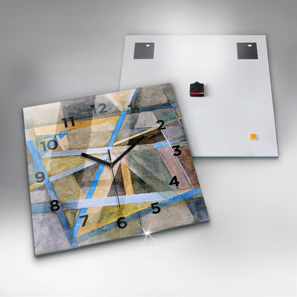 Kwadratowy zegar Impresjonistyczny obraz