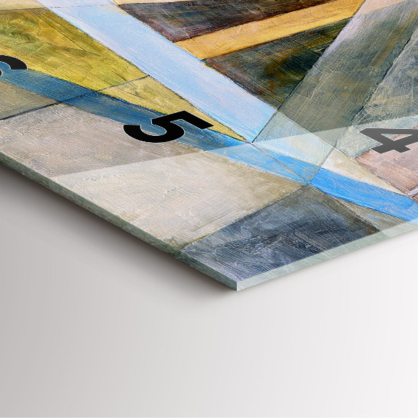 Kwadratowy zegar Impresjonistyczny obraz