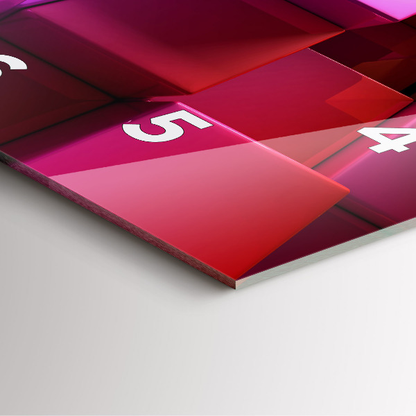 Kwadratowy zegar Kolorowe kostki