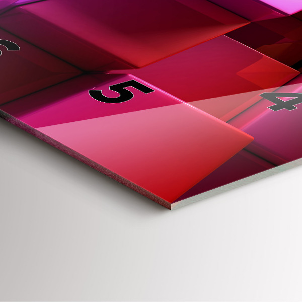 Kwadratowy zegar Kolorowe kostki