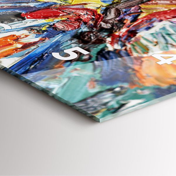 Kwadratowy zegar Fragment sztuki olejnej