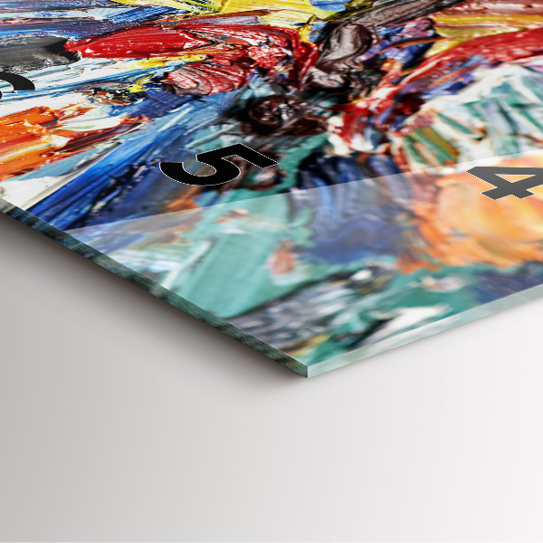 Kwadratowy zegar Fragment sztuki olejnej