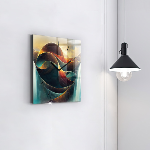 Zegar ścienny kwadratowy Płynący wodospad