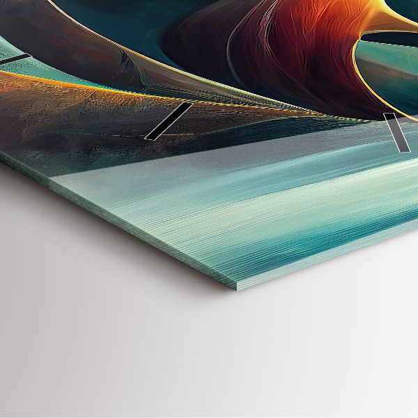 Zegar ścienny kwadratowy Płynący wodospad