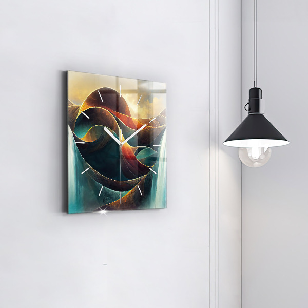 Zegar ścienny kwadratowy Płynący wodospad