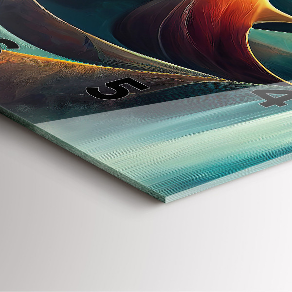 Zegar ścienny kwadratowy Płynący wodospad