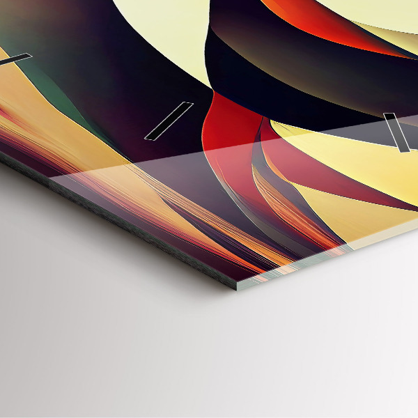 Zegar ścienny kwadratowy Linie abstrakcyjne tło