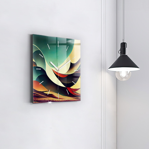 Zegar ścienny kwadratowy Linie abstrakcyjne tło