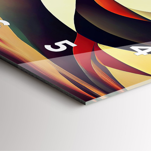 Zegar ścienny kwadratowy Linie abstrakcyjne tło