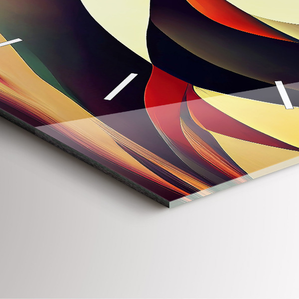 Zegar ścienny kwadratowy Linie abstrakcyjne tło