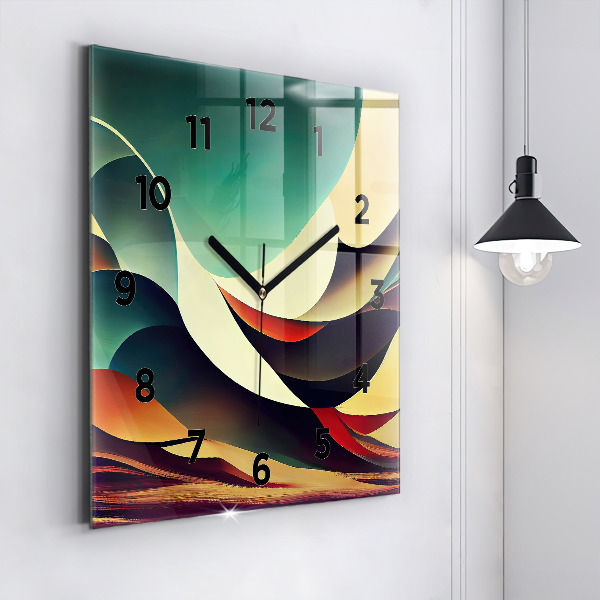 Zegar ścienny kwadratowy Linie abstrakcyjne tło