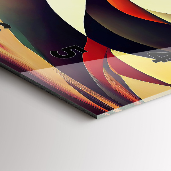 Zegar ścienny kwadratowy Linie abstrakcyjne tło