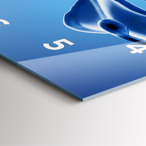 Zegar ścienny kwadratowy Abstrakcja cieczy