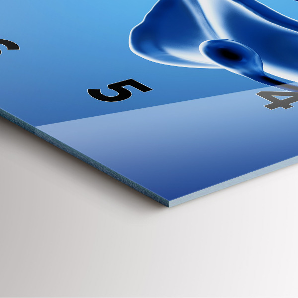 Zegar ścienny kwadratowy Abstrakcja cieczy