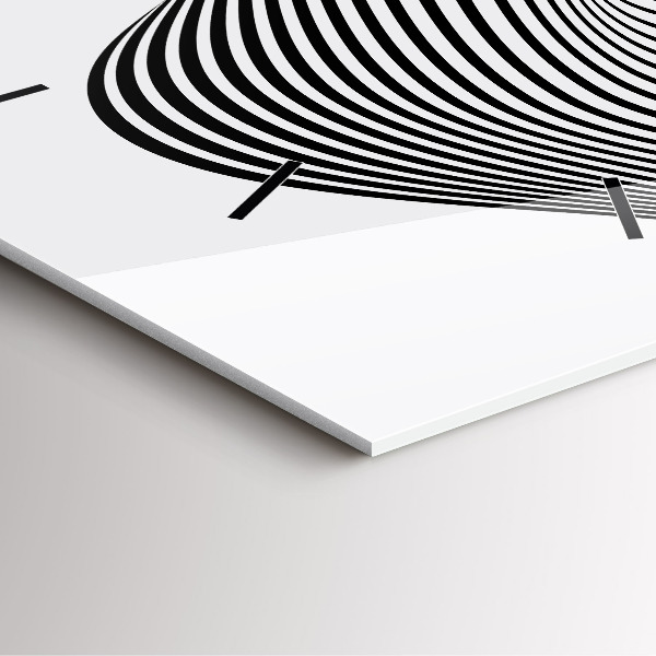 Zegar ścienny kwadratowy Sztuka czarno-biała