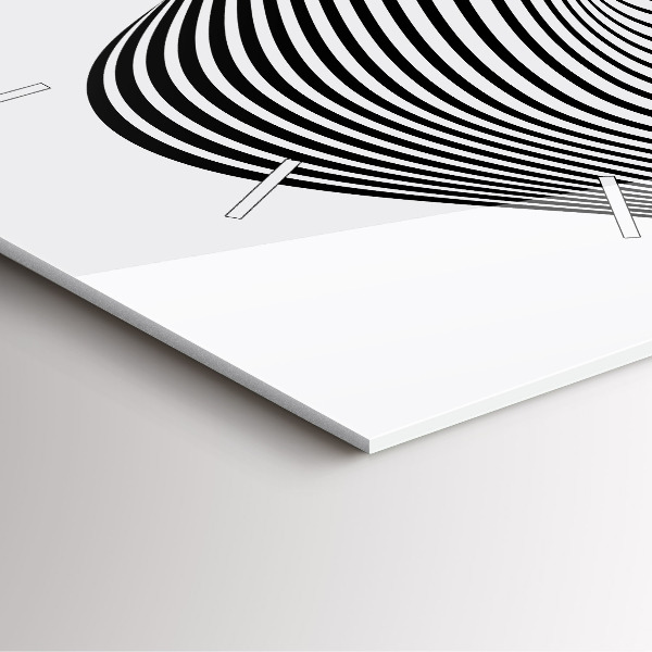 Zegar ścienny kwadratowy Sztuka czarno-biała