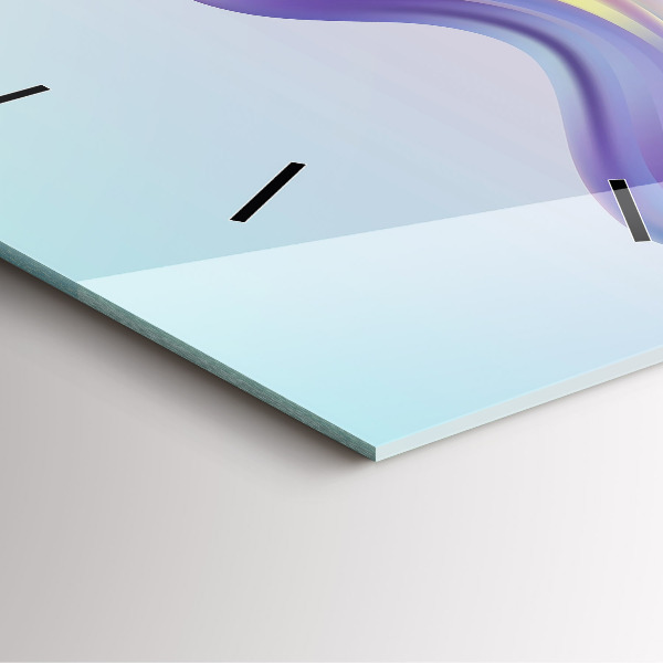 Zegar ścienny kwadratowy Pastelowa abstrakcja fal