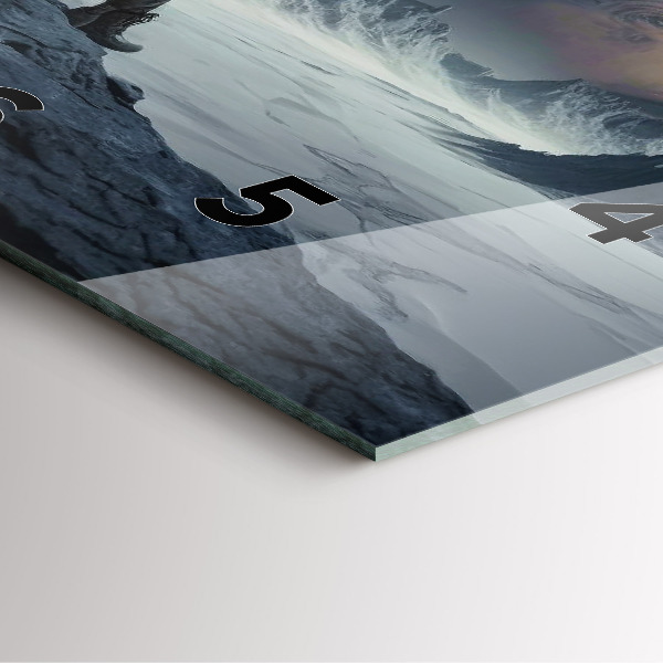 Zegar ścienny kwadratowy Człowiek na tle księżyca