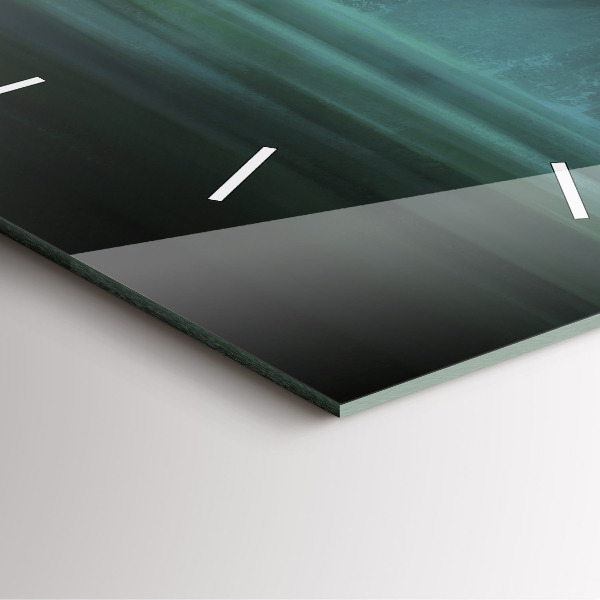 Zegar na ścianę kwadratowy Człowiek i potwór na bagnach