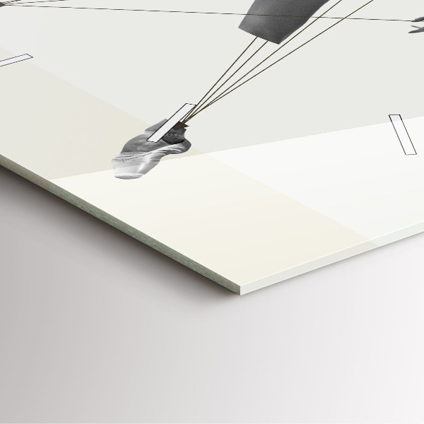 Zegar na ścianę kwadratowy Abstrakcja kobieta tancerka