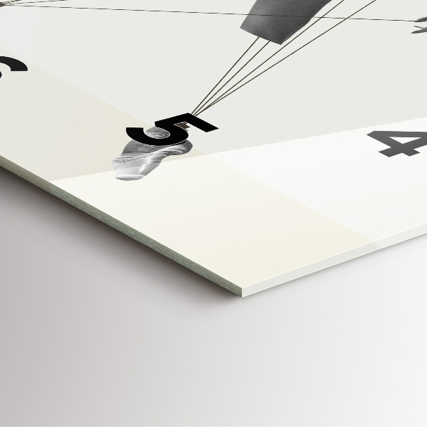 Zegar na ścianę kwadratowy Abstrakcja kobieta tancerka