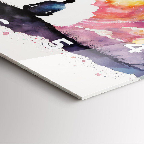 Zegar ścienny kwadratowy Medytacja styl życia