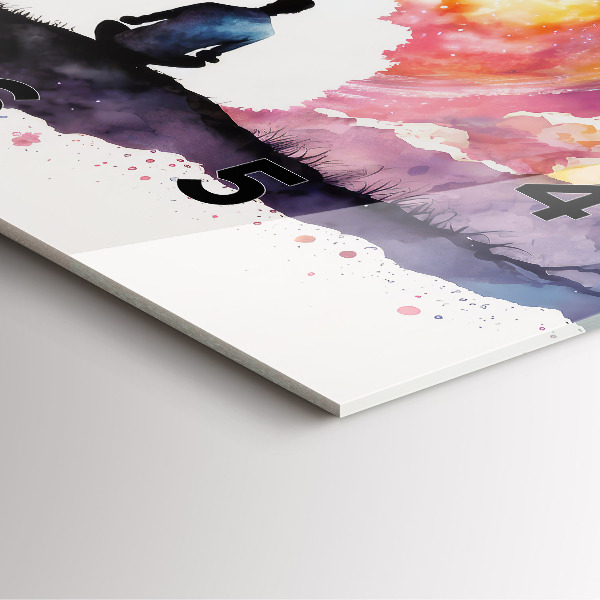 Zegar ścienny kwadratowy Medytacja styl życia