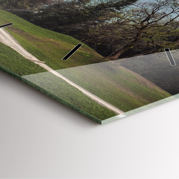 Zegar ścienny kwadratowy Widok na góry