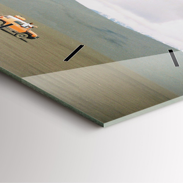 Zegar ścienny kwadratowy Pojazd na pustyni Kamczatka