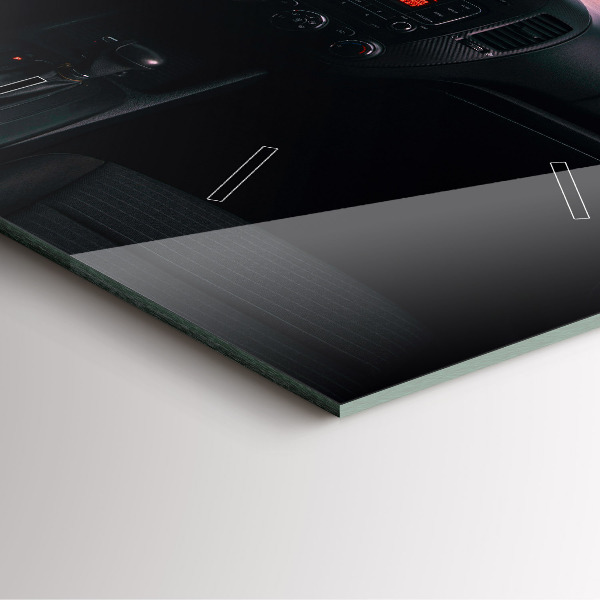 Zegar ścienny kwadratowy Samochód w Tokio