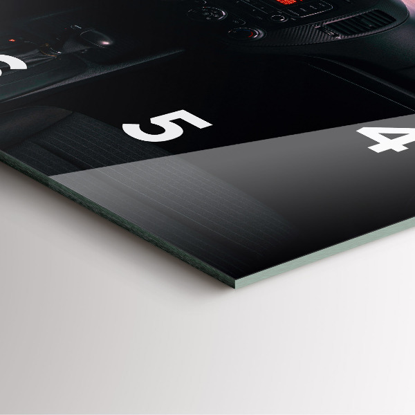 Zegar ścienny kwadratowy Samochód w Tokio