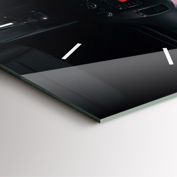 Zegar ścienny kwadratowy Samochód w Tokio