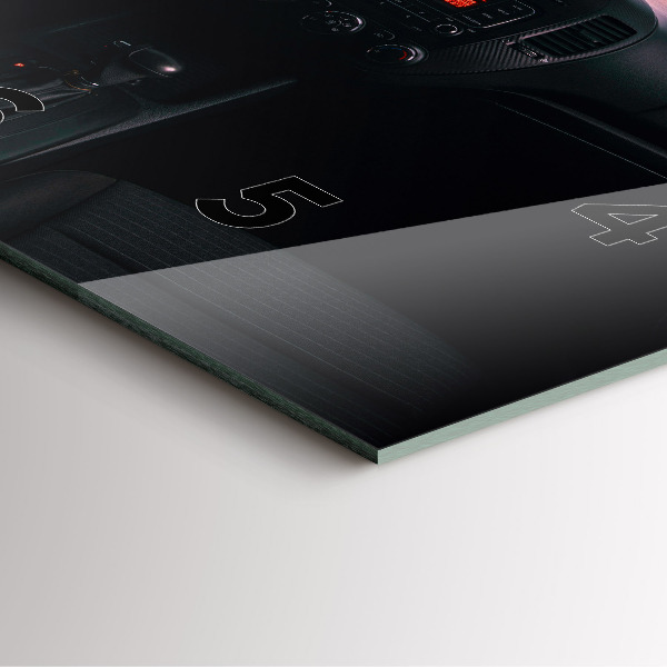 Zegar ścienny kwadratowy Samochód w Tokio