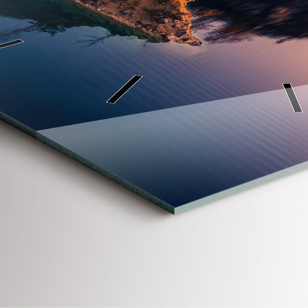 Zegar ścienny kwadratowy Kraków jezioro Zakrzówek