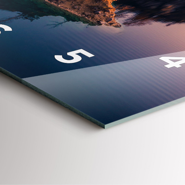 Zegar ścienny kwadratowy Kraków jezioro Zakrzówek