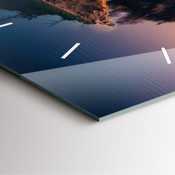 Zegar ścienny kwadratowy Kraków jezioro Zakrzówek