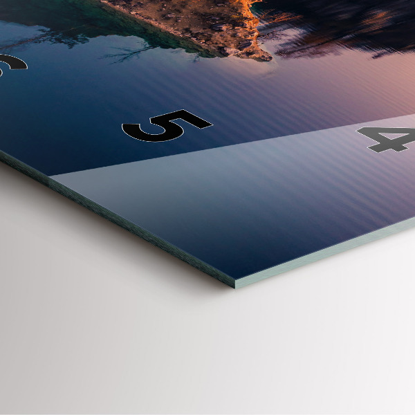 Zegar ścienny kwadratowy Kraków jezioro Zakrzówek