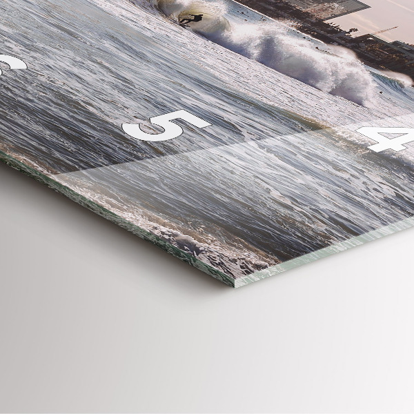 Zegar ścienny kwadratowy Barcelona Surfer