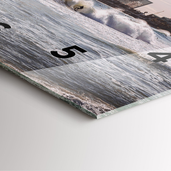 Zegar ścienny kwadratowy Barcelona Surfer