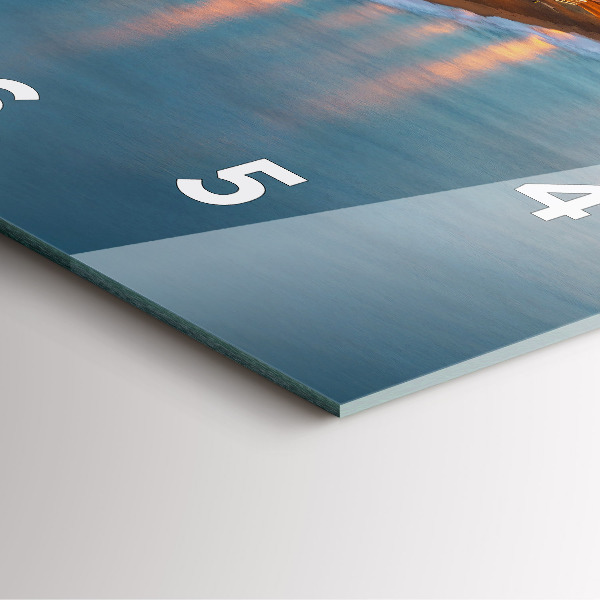 Kwadratowy zegar Plaża w Barcelonie