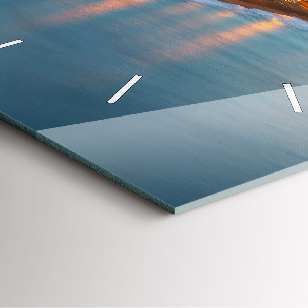 Kwadratowy zegar Plaża w Barcelonie