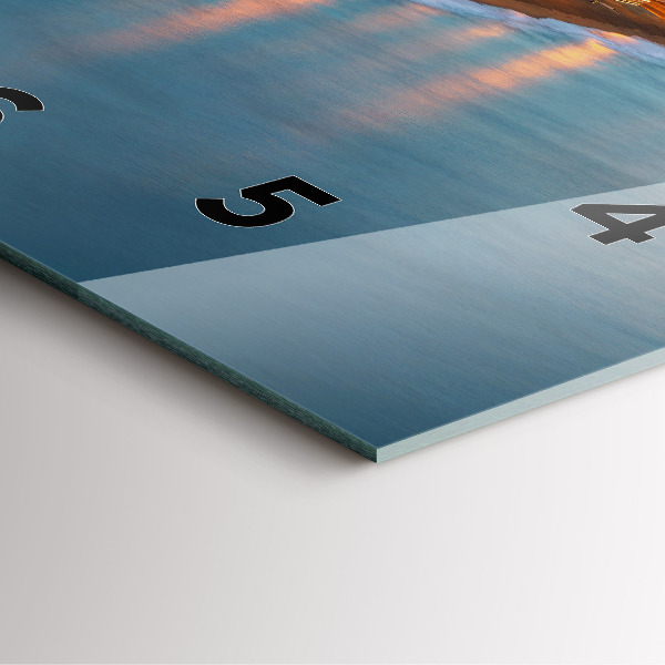 Kwadratowy zegar Plaża w Barcelonie