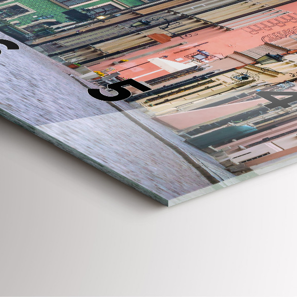 Zegar na ścianę kwadratowy Stare miasto w Warszawie