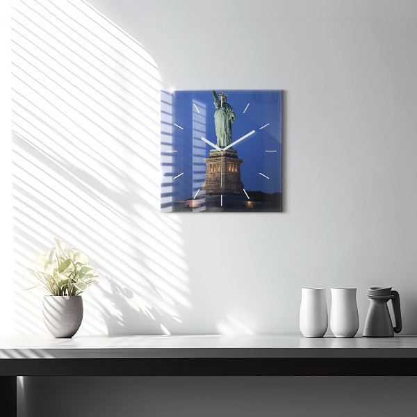 Zegar ścienny kwadratowy Statua Wolności Nowy Jork